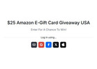 Enter for free in 60 Seconds! $25 Amazon E-Gift Card Drop —