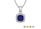 Blue Sapphire Necklace – Luxury Sapphire Pendants in Gold & Platinum