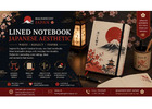 lined notebook Japanese aesthetic