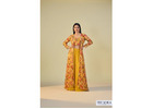 yellow sharara with crop top